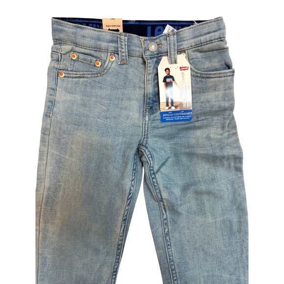 NWT Levis Kids 502 Size 6 Boys Regular Taper Jeans Stretch Denim - Picture 4 of 15
